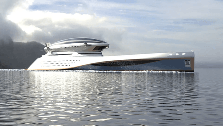 Проект яхти, Colossea, концептуальний проект, дирижабль, дизайн, дорога яхта, суперяхта, подорожі, конструкція яхти