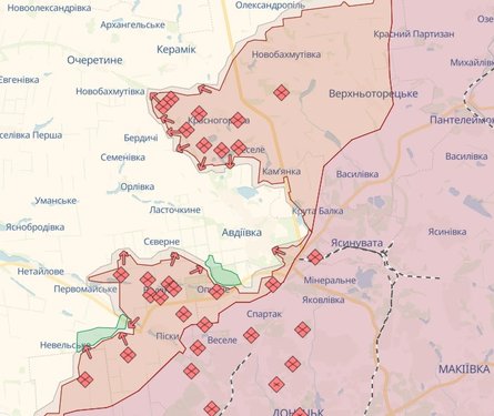 карта Авдеевка