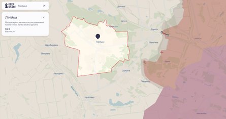 Бої на сході, Торецький напрямок, карта 5 липня