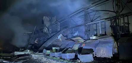 пожар в Луганске