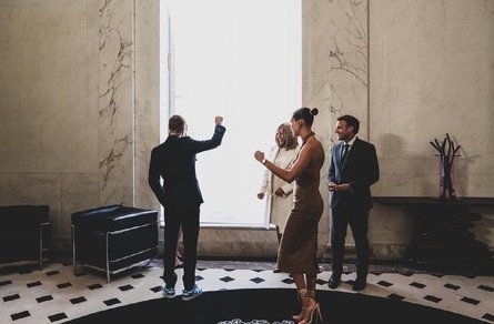 Эммануэль Макрон, Брижит Макрон, Хейли Бибер, Джастин Бибер