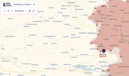 Бої на Донбасі, Гірник, Покровськ, карта, DeepState, 27 вересня
