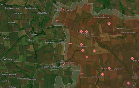 Карта боевых действий