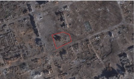 Вовчанськ, руйнування у Вовчанську, Вовчанськ розбитий, супутниковий знімок