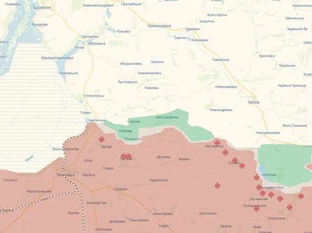 Карта бойових дій жовтень 2023 року