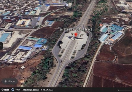 Арка Воссоединения, Пхеньян, памятник, КНДР, карта, спутник