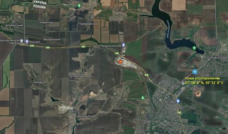 Удар по РФ, Новошахтинський НПЗ, 19 грудня, ракурс пожежі