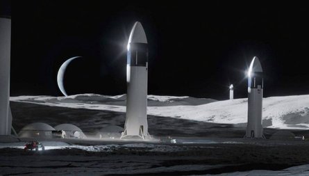 Идеи Маска, колония на Марсе, колония на Луне, Starship, SpaceX