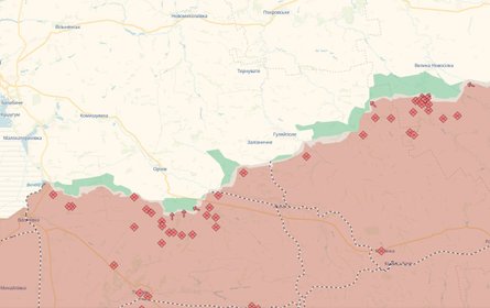 карта боев на юге Украины