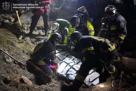 Наслідки обстрілу Запоріжжя