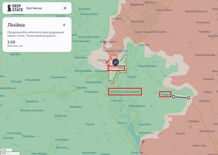 DeepState рассказал о ситуации в Купянске по состоянию на 16 октября