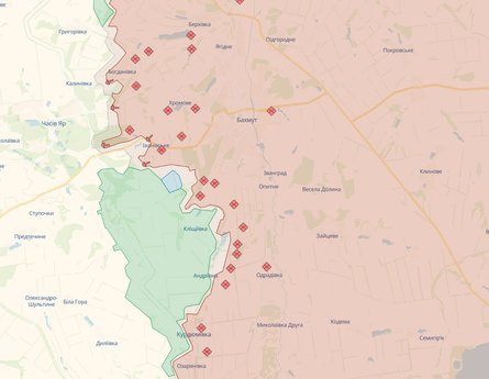 часов яр карта боев