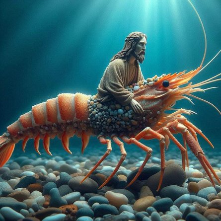 Иисус Христос, креветка