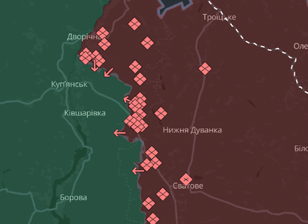 Карта боевых действий