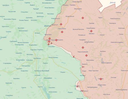 карта Куп'янський напрямок