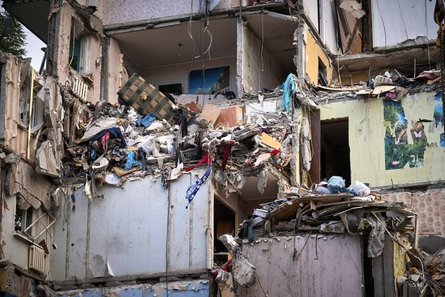 Під час атаки на Київ було зруйновано житлові будинки