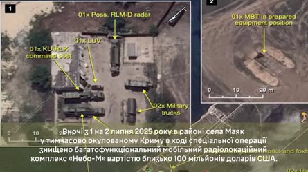 Силы обороны обнаружили около семи единиц техники на базе РФ в Крыму