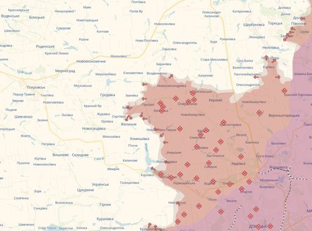 карта Покровськ