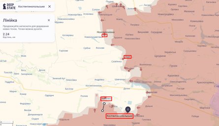 Настур РФ, Донецька область, Донбас, Курахівський напрямок, 20 грудня, карта, DeepState