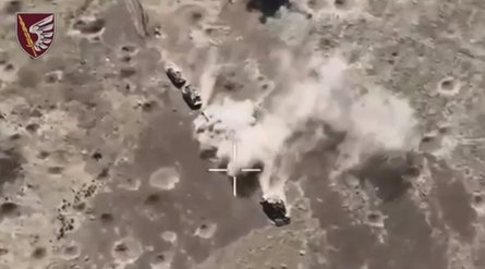 Бои на востоке, 79 ОДШБр, Курахово, танки ВС РФ, подрыв, сбросы