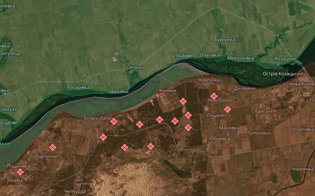 Карта боевых действий