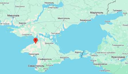 Раздольное, карта