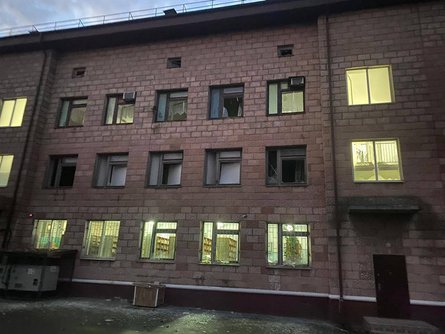 обстрел Украины, ночной обстрел, атака БПЛА, последствия атаки, обстрел больницы