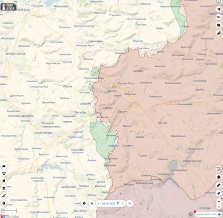 Ситуація в районі Часового Яру станом на 2 квітня