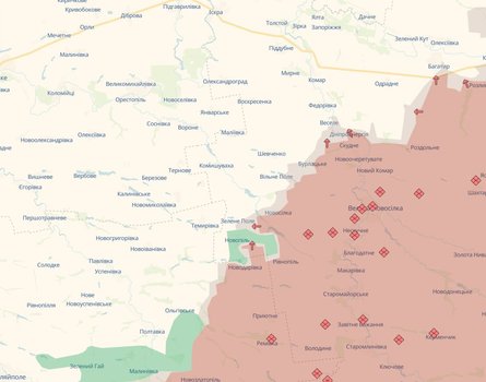 карта боевых действий Донбасс