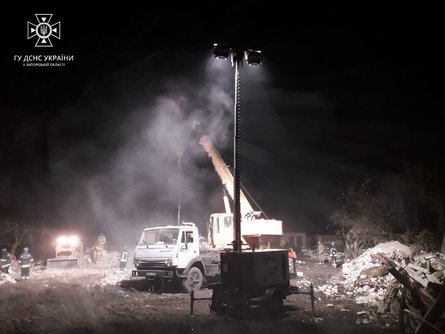 Обстріл Вільнянськ ракетний удар руйнування рятувальники жертви