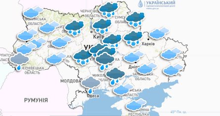 Осадки ожидаются только в западных областях страны