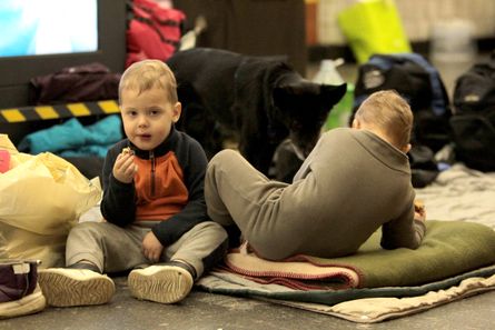 дети, метро, бомбоубежище, киевский метрополитен