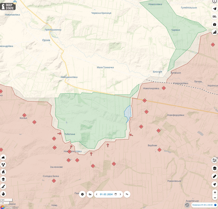 наступление ВС рф на запорожье