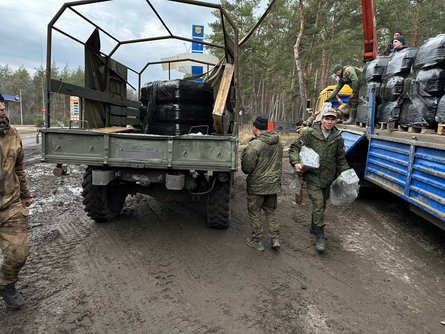 Російська вантажівка під Кремінною