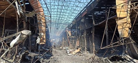 ринок, Харків, Барабашово, обстріл Харкова, російські окупанти, руйнування