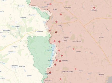 карта лінія фронту в Україні
