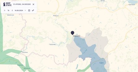 Прорыв в Курской области, Коренево, ВСУ, фото, 15 августа, DeepState