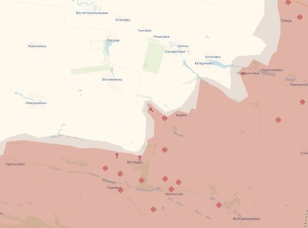 просування ЗС РФ під Вугледаром