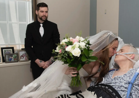 Весілля у лікарні, Елізабет Лінде з Лонг-Айленду, сюрприз для батька, шлюб, урочиста церемонія одруження, курйози, США