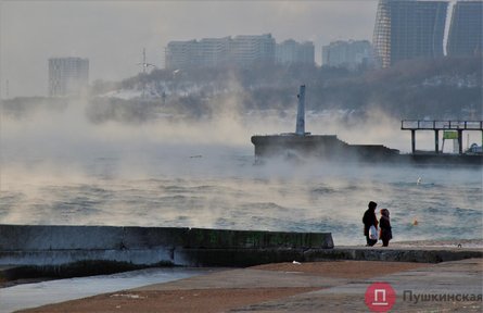 одеса, море, погода, закипіло море, мороз