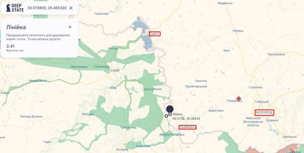 Война РФ, Белгородская область, Пороз, 10 августа, карта