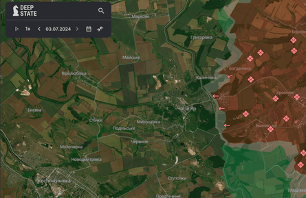 Карта боевых действий