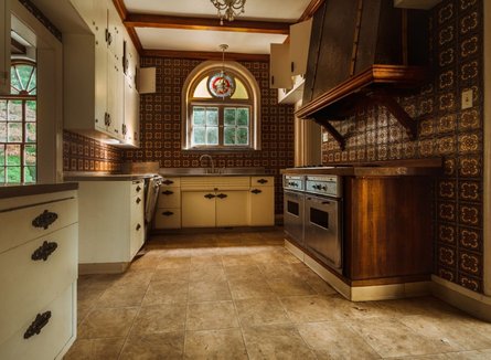 Заброшенный особняк в США, роскошный особняк, заброшенный дом, Национальный реестр исторических мест, строительство заняло 10 лет