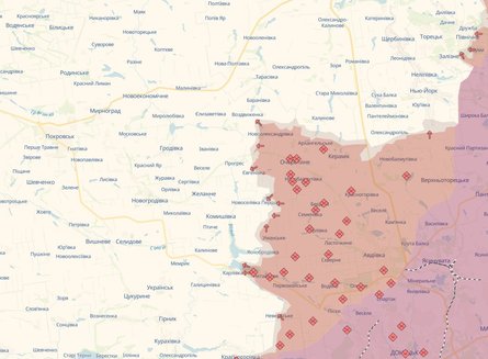 карта Покровськ