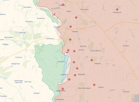 карта лінія фронту в Україні