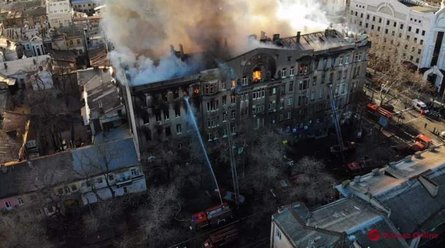 пожар, одесса, колледж