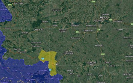 Прорыв в Курской области, Курск, Суджа, прорыв, ВСУ, 9 августа, OSINT, карта