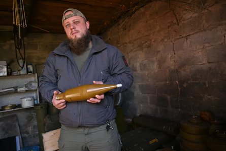 "Курт" зі снарядом, який прилаштовується до дрона