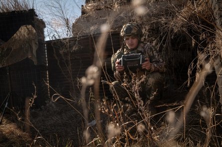 Оператор БпЛА под Авдеевкой