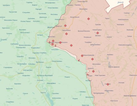 карта Куп'янський напрямок